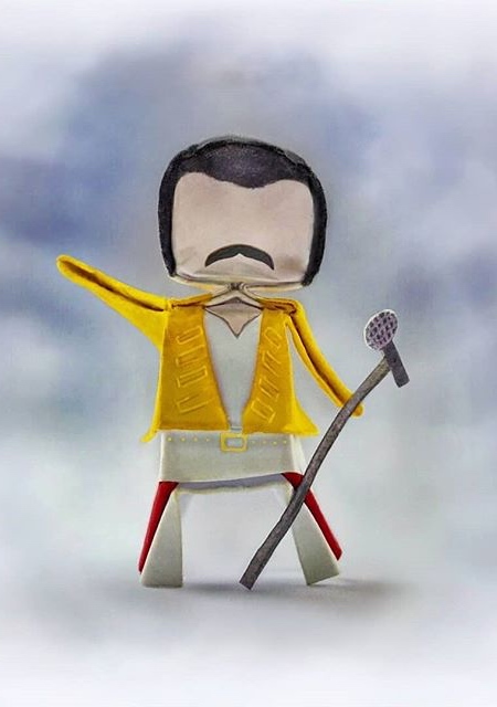 Freddie Mercury Origami