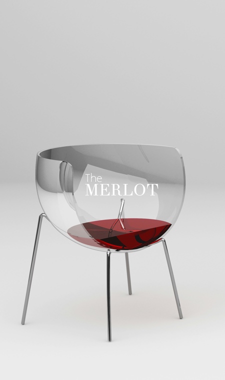 Marta Del Valle Hernandez Merlot Chair