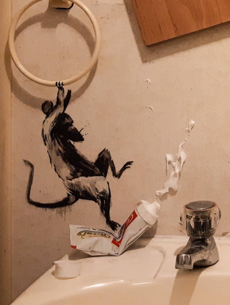 Banksy Bathroom Rats