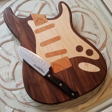 Electric Guitar Cutting Board