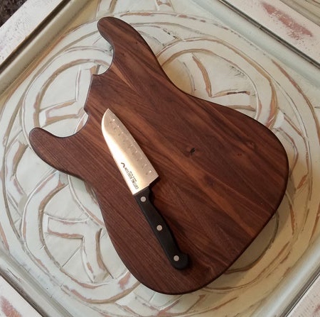 Guitar Shaped Cutting Board