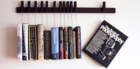 Hanging Books Shelf