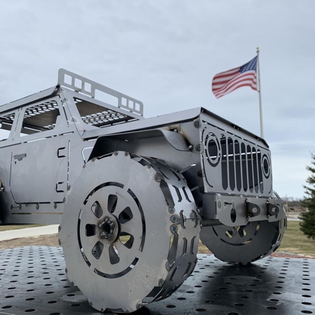 Jeep Wrangler Wood Burner