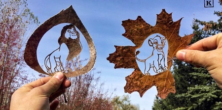 Leaf Art by Kanat Nurtazin