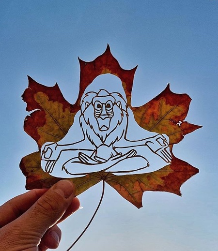 Leaf Art by Kanat Nurtazin