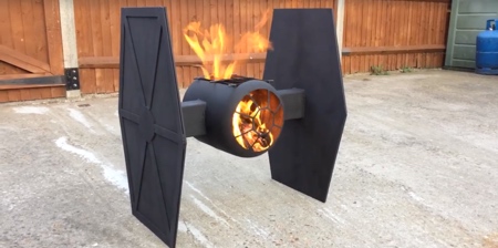 TIE Fighter BBQ Fire Pit