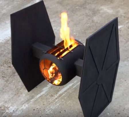 Star Wars TIE Fighter Fire Pit