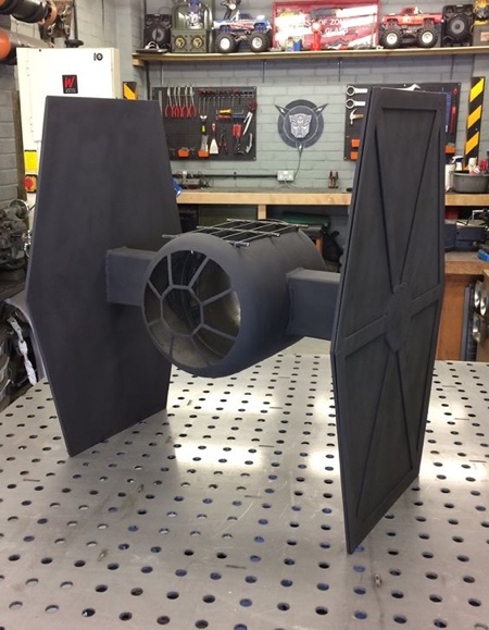 Simon Gould TIE Fighter BBQ Fire Pit