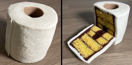 Toilet Paper Cake