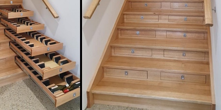 Wine Storage Staircase