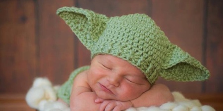 Baby Yoda Baby Hat