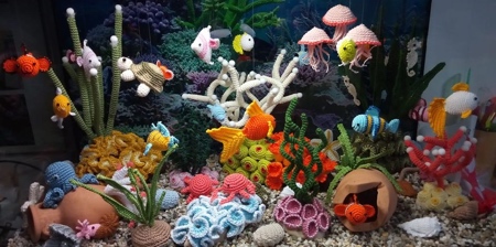 Crocheted Aquarium