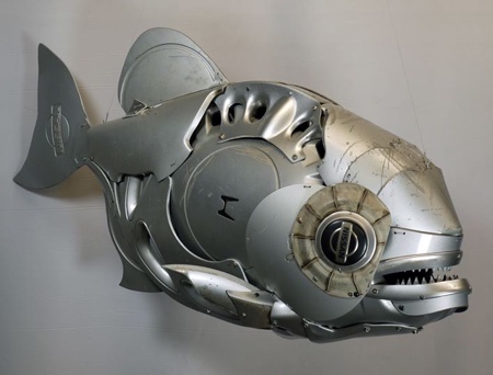 Hubcap Sculptures