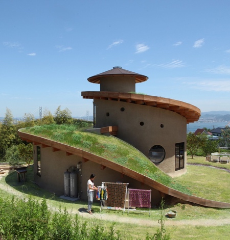 Spiral Roof Garden House