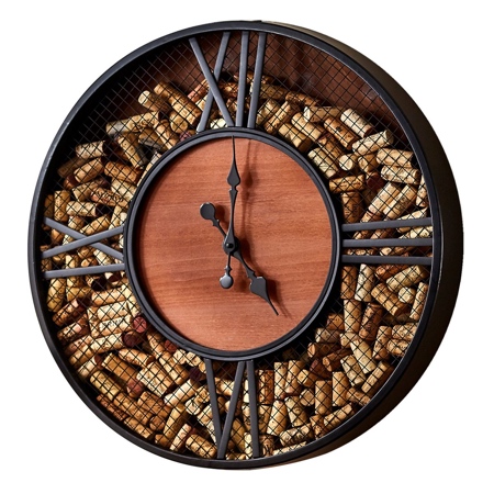 Mesh Cork Catcher Clock