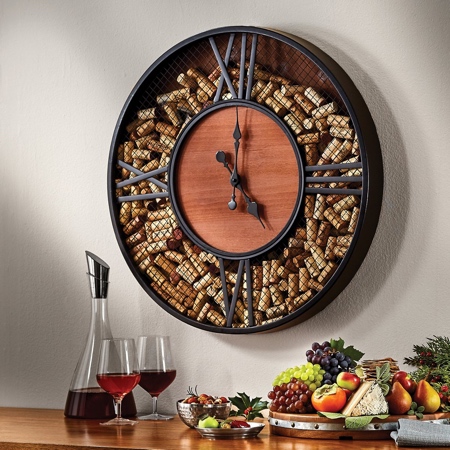 Cork Storage Clock