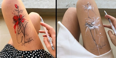 Drawings on Legs