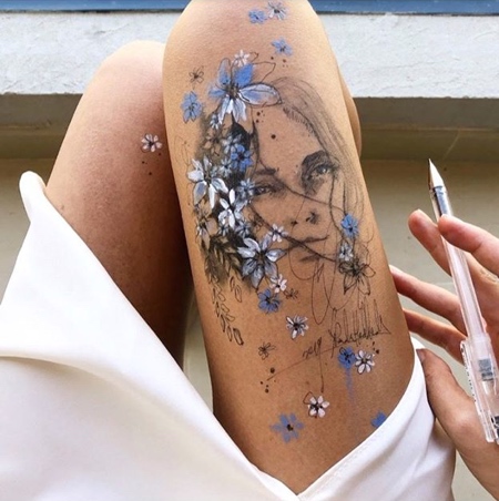 Drawing on Legs