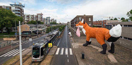 Giant Fox in Rotterdam