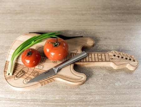 Guitar Shaped Cutting Board