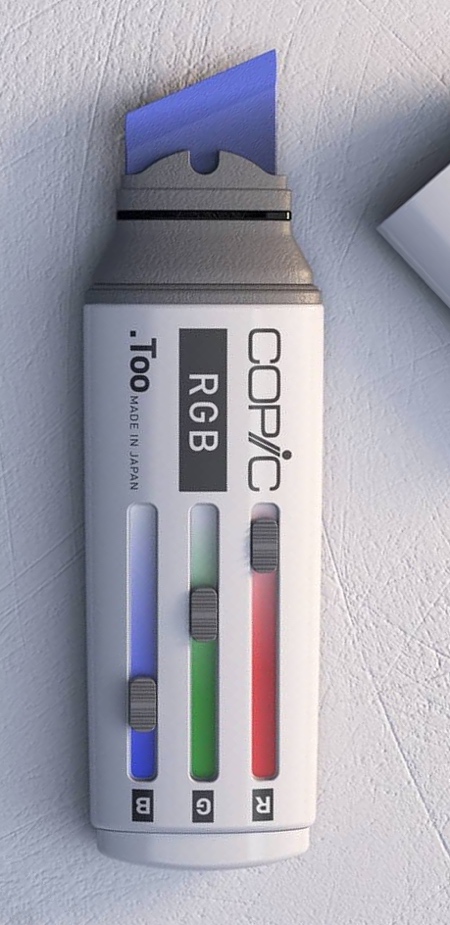 Color Picker Marker Concept