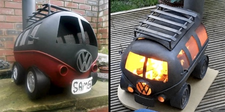 VW Camper Wood Burner