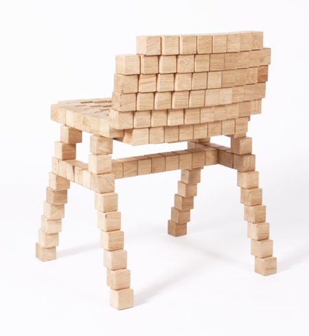 Wooden Blocks Chair