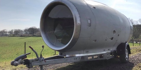 Jet Engine Camper Trailer