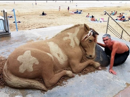 Andoni Bastarrika Sand Sculpture