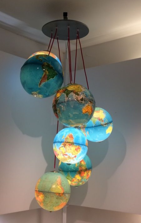 Benoit Vieubled Globe Chandelier