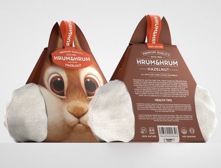 Squirrel Hazelnut Packaging