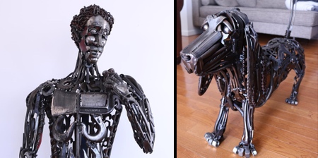 Scrap Metal Sculptures