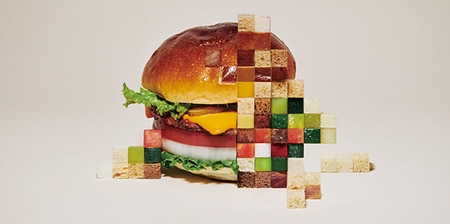 Pixelated Food Art