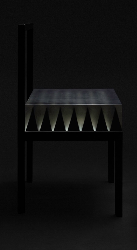 Optical Illusion Spikes Chair