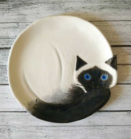 Sleeping Cat Plates