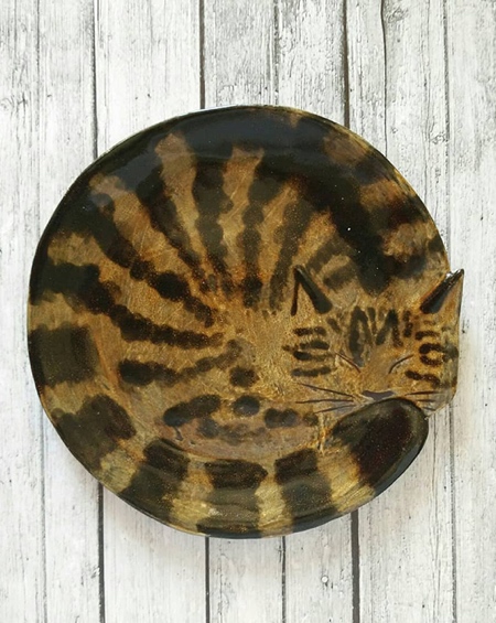 TanikoGa Cat Plate