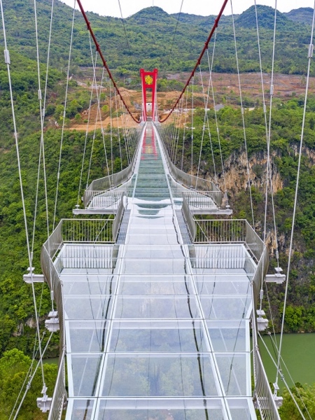 Glass-Bottomed Suspension Bridge