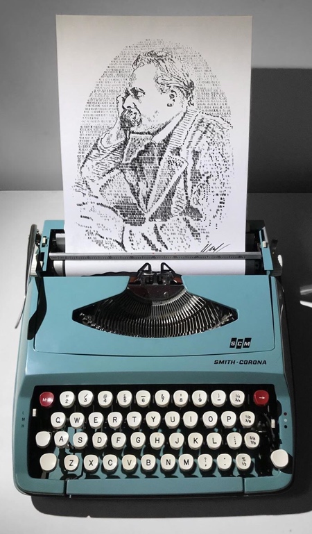 Typewriter Drawing
