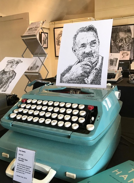 James Cook Typewriter Drawing