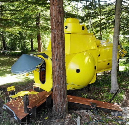 Yellow Submarine Shaped House