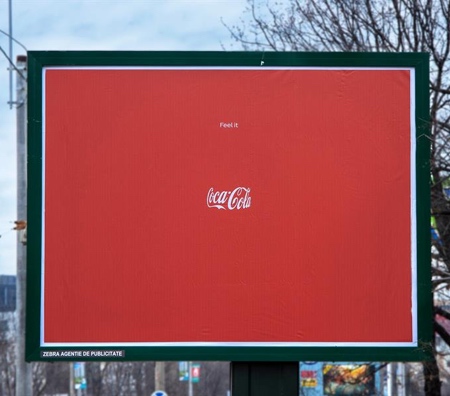 Coca Cola Invisible Bottle Billboard