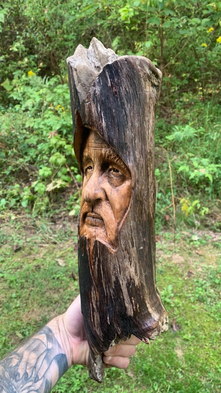 Hand Carved Wood Art