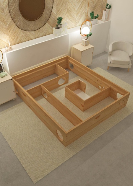 Cat Labyrinth Bed