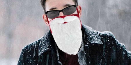 Santa Beard Face Mask