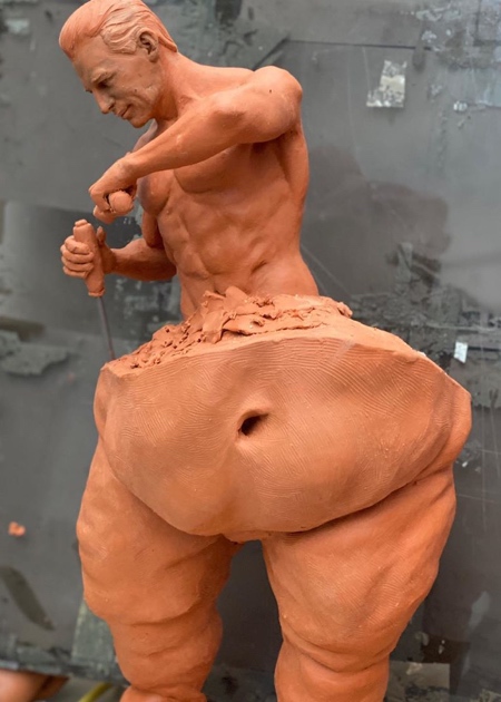 Self Made Man Sculpture