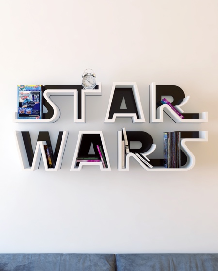 Star Wars Logo Bookshelf