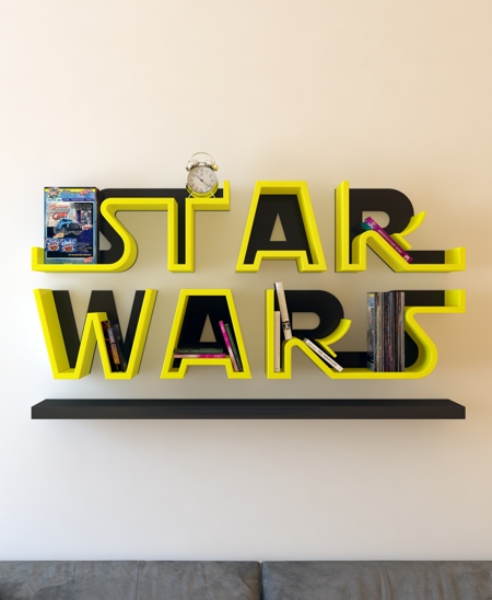 Star Wars Logo Bookcase