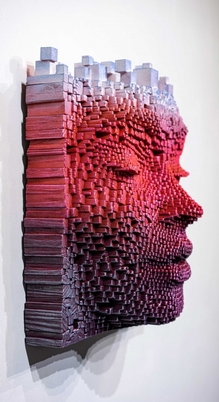 Gil Bruvel Wooden Stick Face