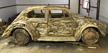 Car Made of Driftwood