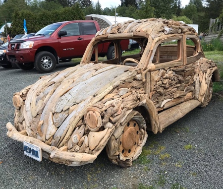 Driftwood VW Car